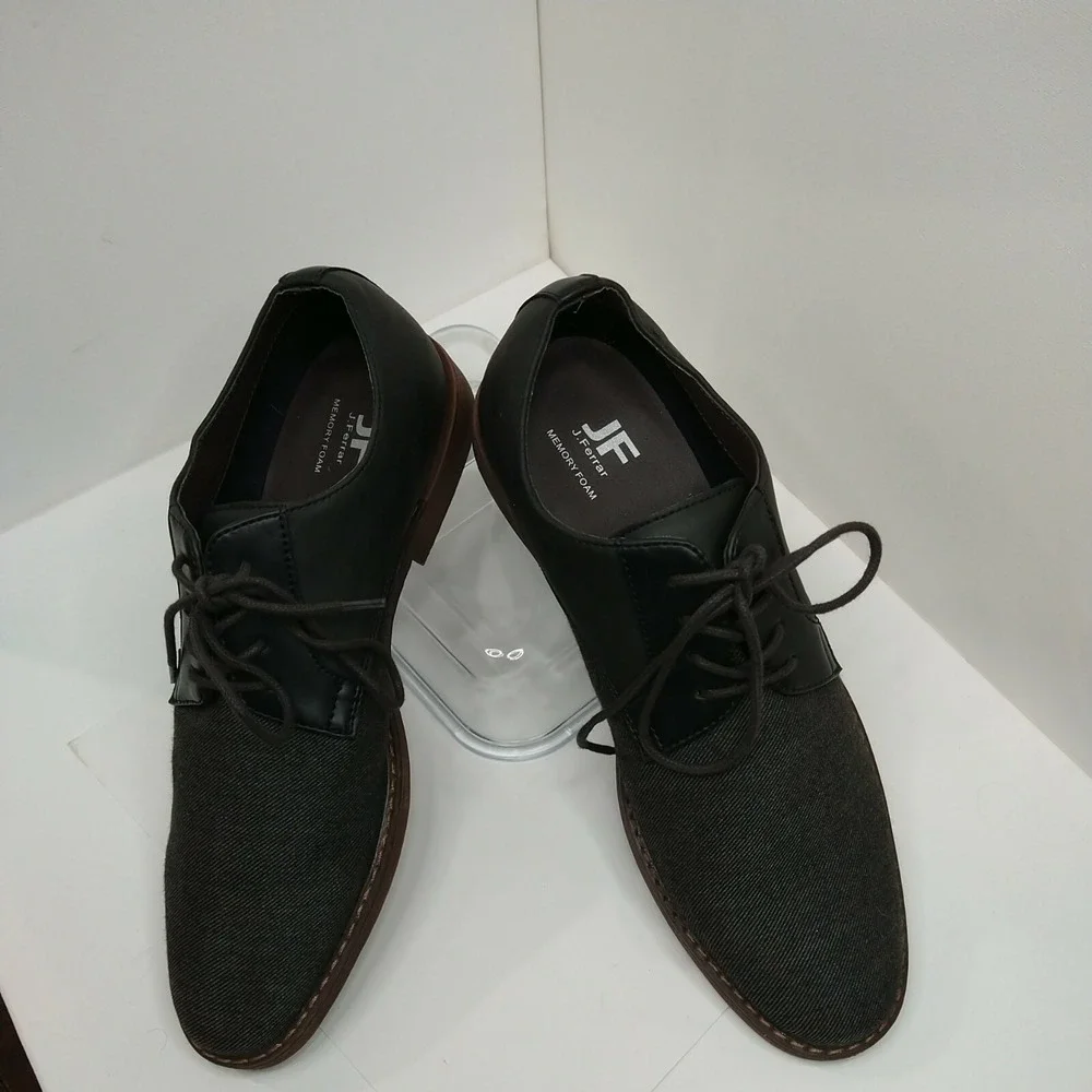 JF J.Ferrar Men's Blue testile Upper Oxford Shoes Size US 8M‎ irons memory foam.